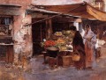 Venetian Fruit Market portrait Frank Duveneck